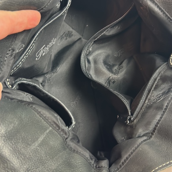 Euc Fossil vintage leather brass Y2K shoulder bag - Picture 9 of 9